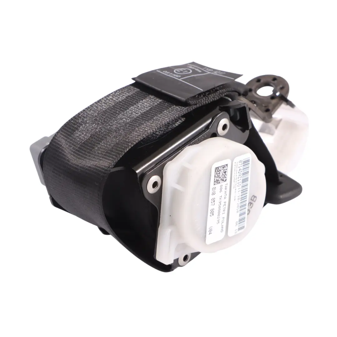 Audi A1 8X Seatbelt Rear Left Right N/O/S Black - SKU 8X0857805 - Part number 8X0857805