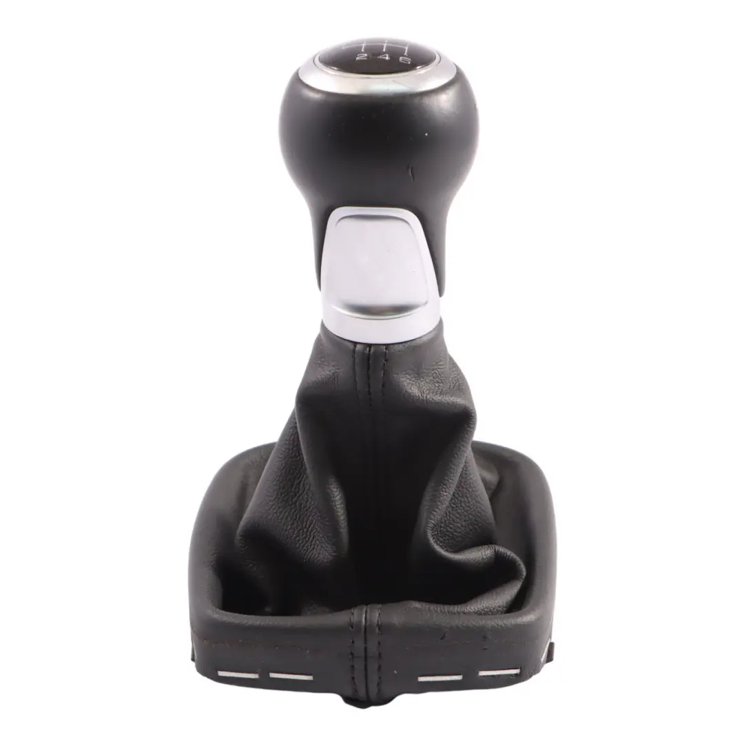 Audi A1 8X Cambio Manuale Pomello Leva Cambio In Pelle Nero - SKU 8X0863278A - Numero di parte 8X0863278A