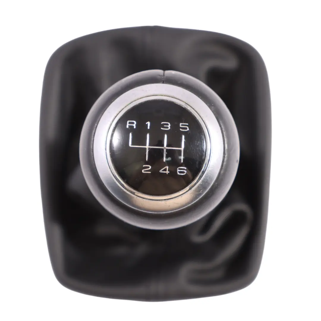Audi A1 8X Schalt Getriebe Wähl Hebel Knopf Leder Schwarz - SKU 8X0863278A - Teilenummer 8X0863278A