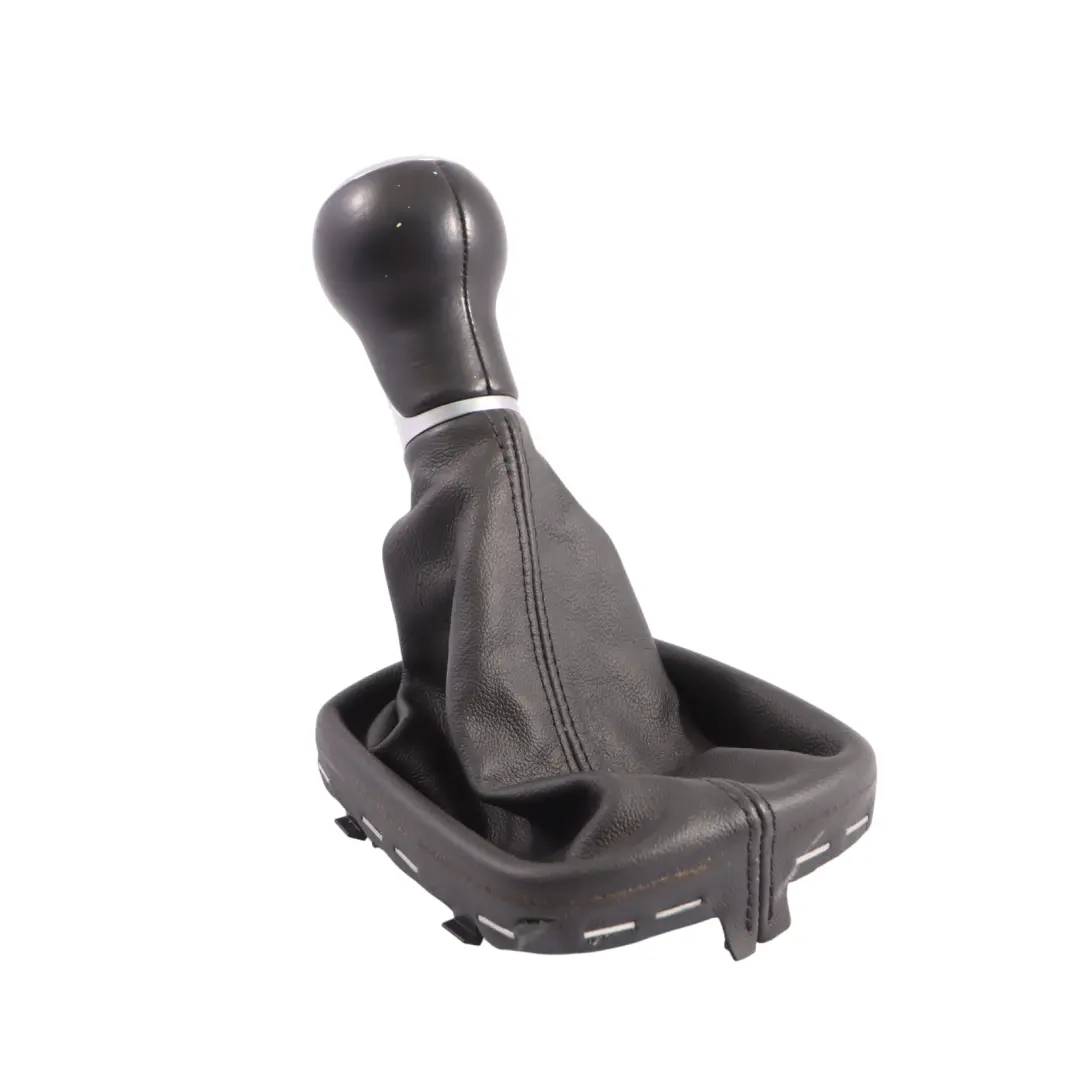 Pomo Palanca Selectora Caja Cambios Manual Cuero Negro para Audi A1 8X con número de pieza 8X0863278A Audi A1 8X Pomo Palanca Selectora Caja Cambios Manual Cuero Negro - SKU 8X0863278A - Número de pieza 8X0863278A