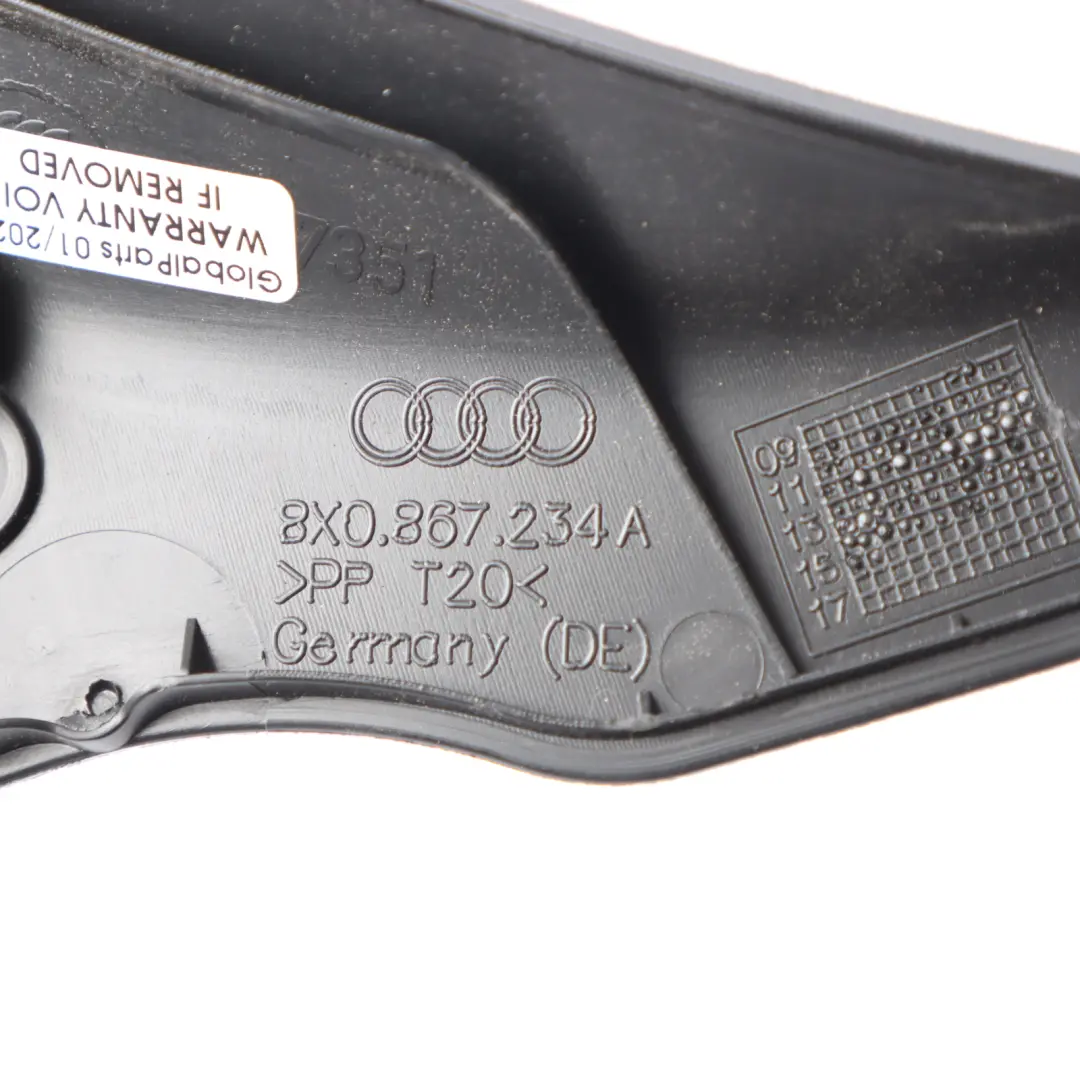 Cache Haut-Parleur Montant A Supérieur Droit pour Audi A1 8X à propos du numéro de pièce 8X0867234A Audi A1 8X Cache Haut-Parleur Montant A Supérieur Droit - SKU 8X0867234A-1 - Numéro de pièce 8X0867234A
