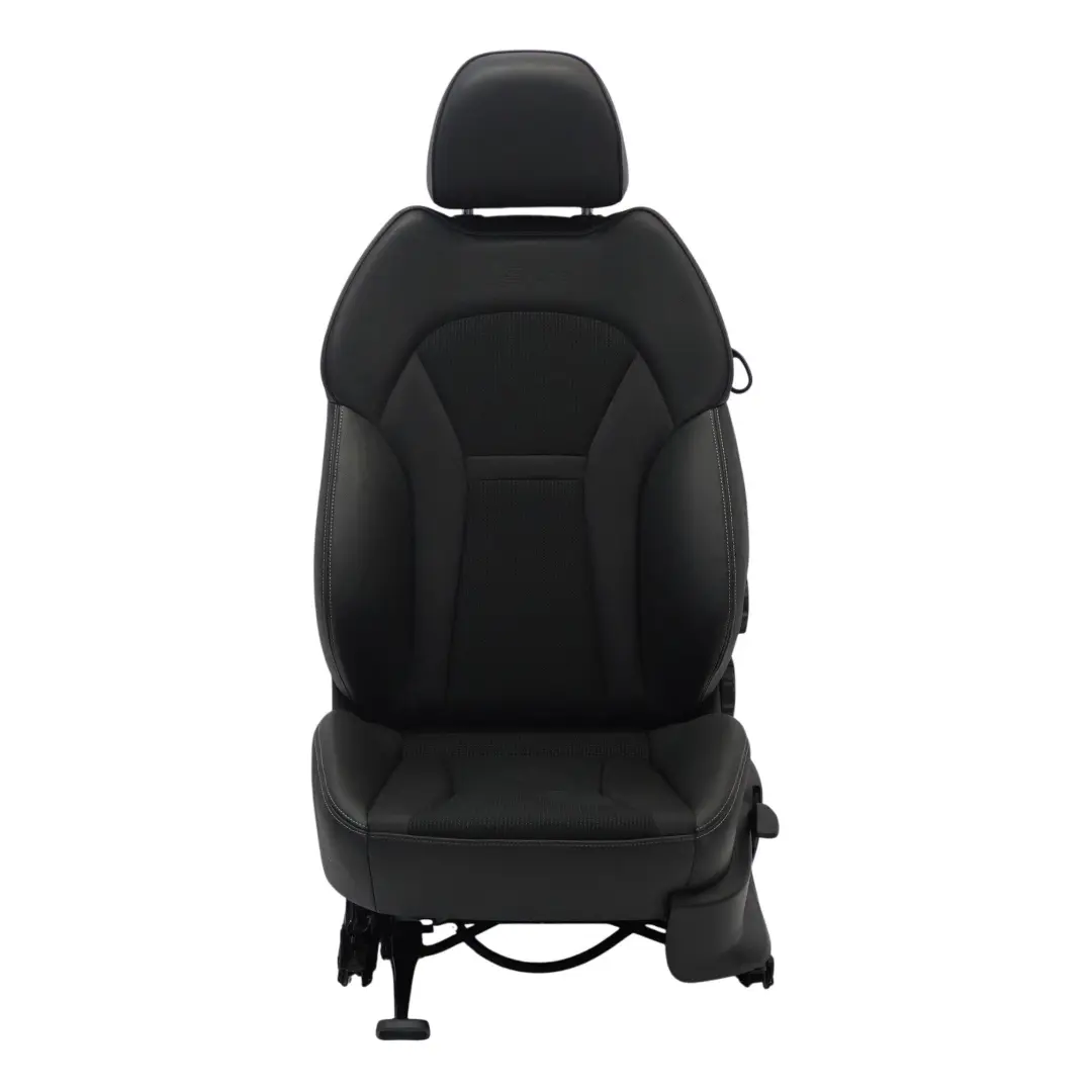 Audi A1 8X 3 Door Sport Seat Front Left N/S Interior Half Leather Soul Silver - SKU 8X0881805AB-1 - Part number 8X0881805AB