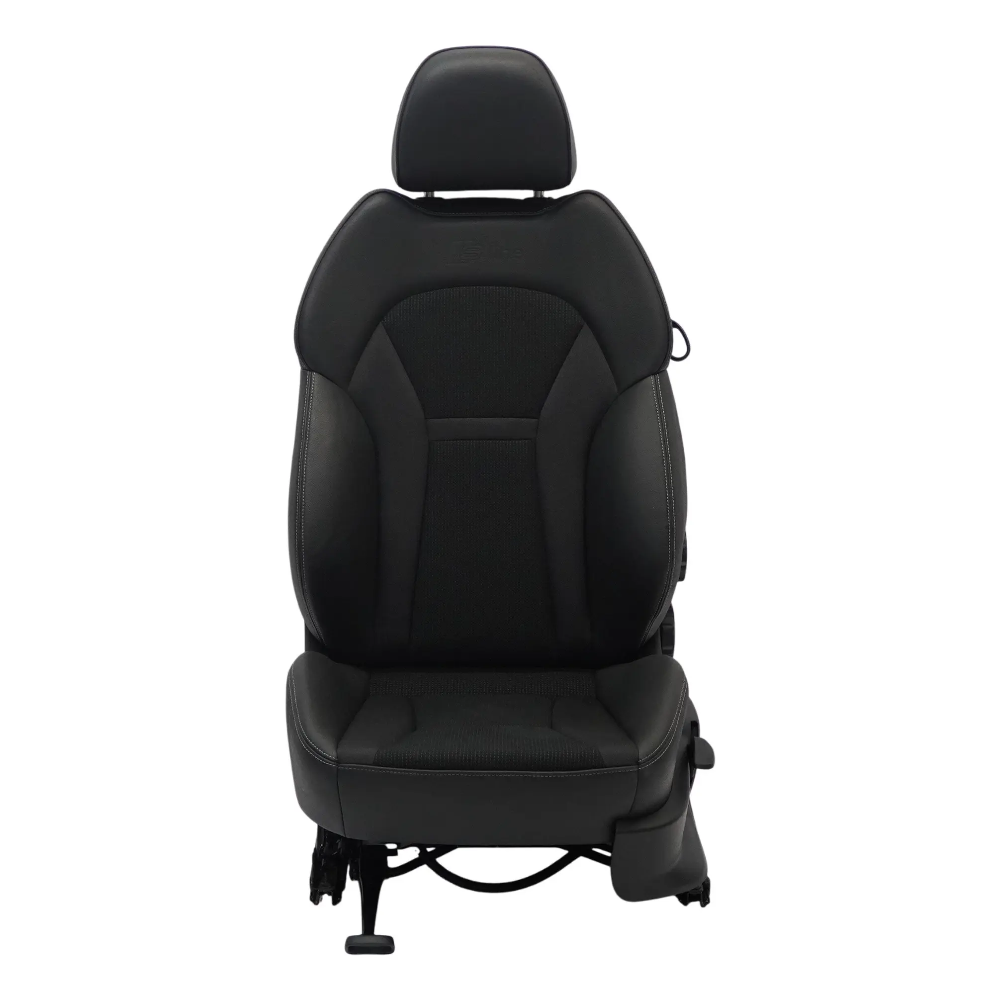 Audi A1 8X 3 Porte Sedile Sportivo Anteriore Sinistro Mezza Pelle Argento