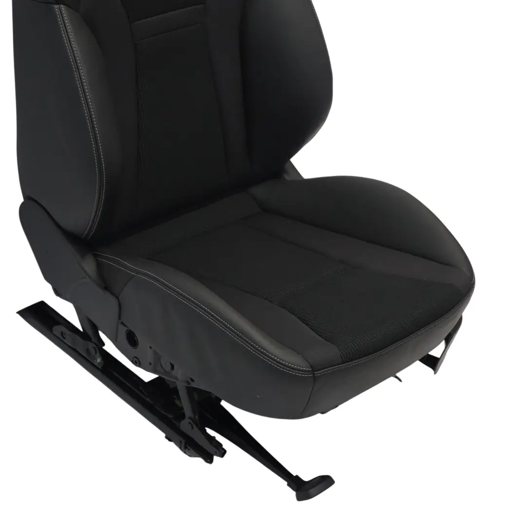 Audi A1 8X 3 Door Sport Seat Front Left N/S Interior Half Leather Soul Silver - SKU 8X0881805AB-1 - Part number 8X0881805AB