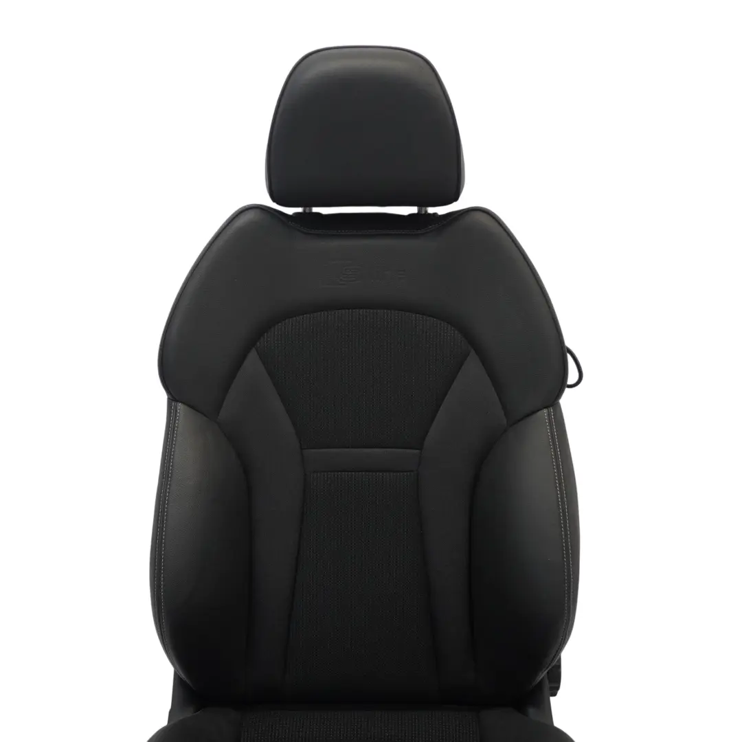 Audi A1 8X Siège Sport 3 Portes Avant Gauche Intérieur Demi-Cuir Soul Silver - SKU 8X0881805AB-1 - Numéro de pièce 8X0881805AB