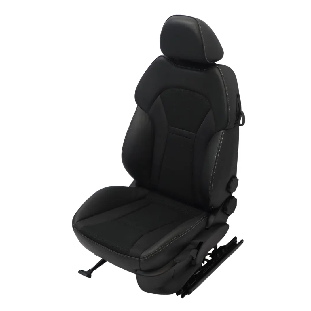 Audi A1 8X Siège Sport 3 Portes Avant Gauche Intérieur Demi-Cuir Soul Silver - SKU 8X0881805AB-1 - Numéro de pièce 8X0881805AB