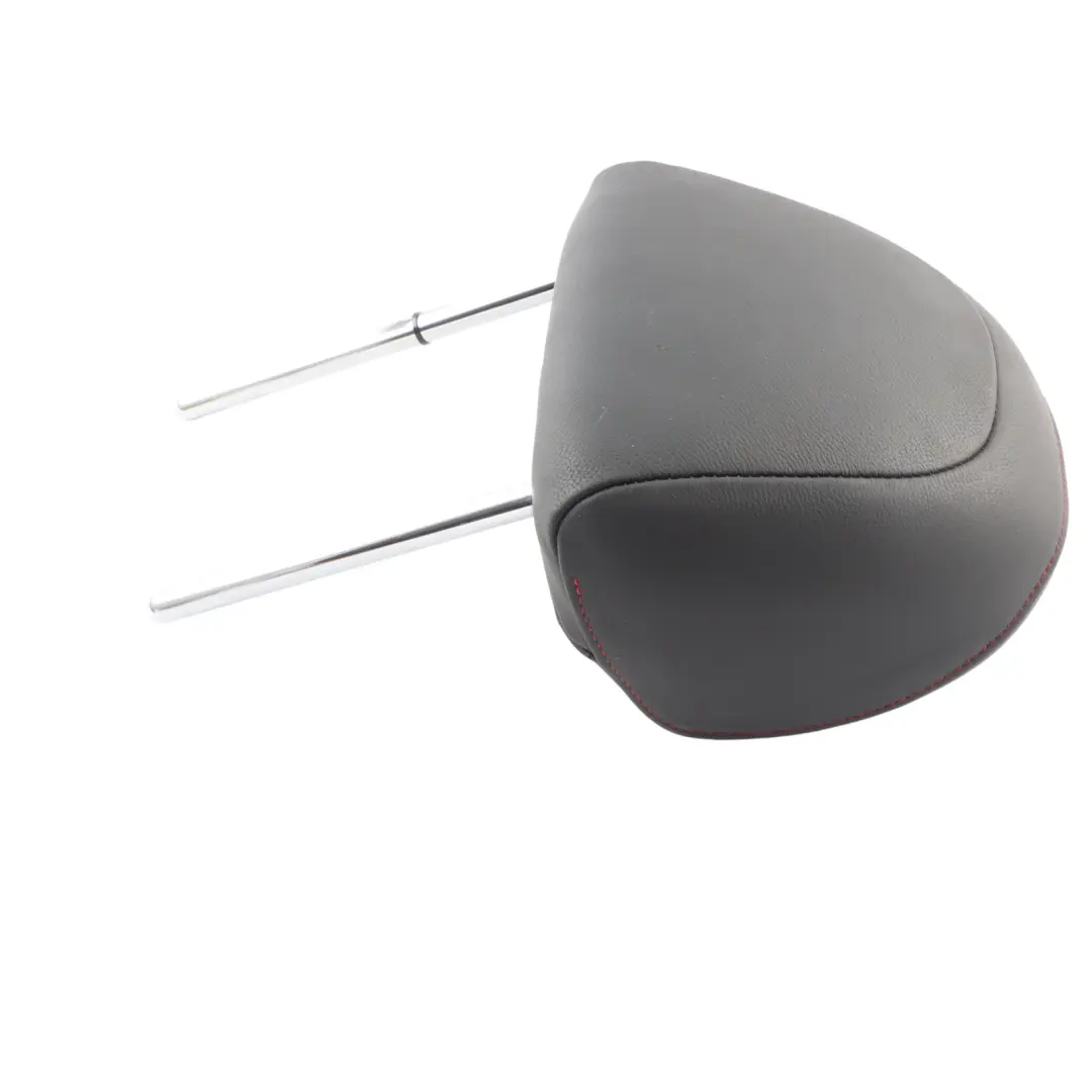 Audi A1 8X Seat Headrest Front Left Right N/O/S Black Leather Red Stitching - SKU 8X0881901A - Part number 8X0881901A