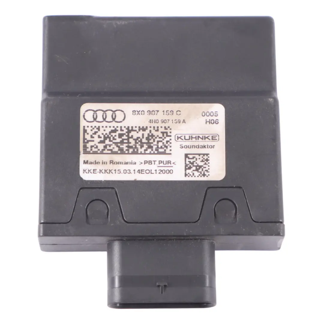 Audi A1 8X Impact Sound Actuator Control Module - SKU 8X0907159C - Part number 8X0907159C