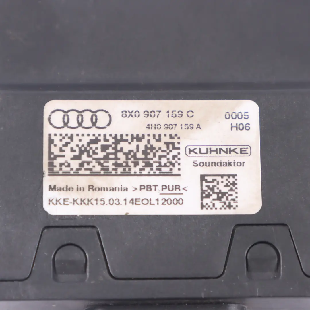 Audi A1 8X Impact Sound Actuator Control Module - SKU 8X0907159C - Part number 8X0907159C
