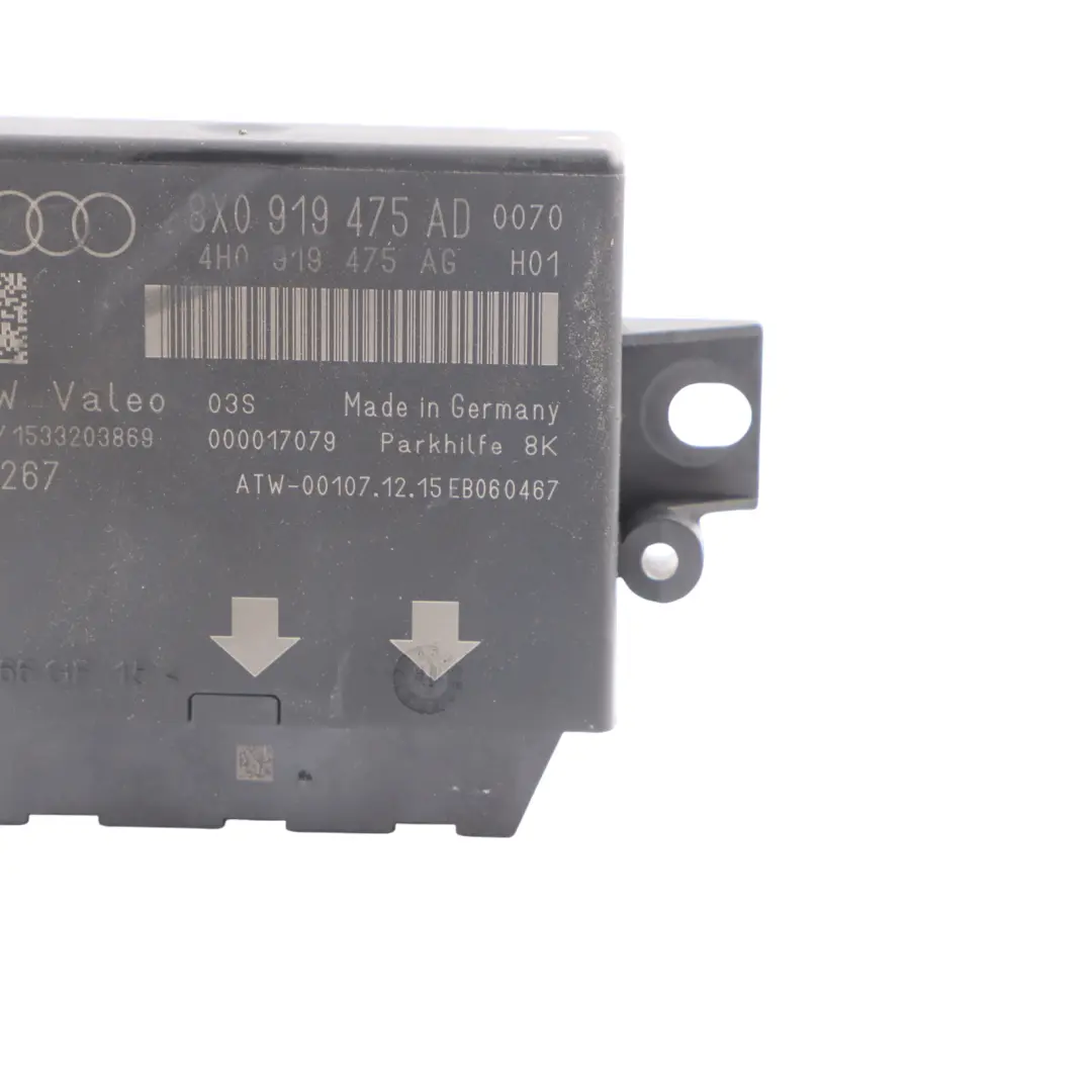 Audi Q3 8U Parking Assistant Control Unit Module - SKU 8X0919475AD - Part number 8X0919475AD