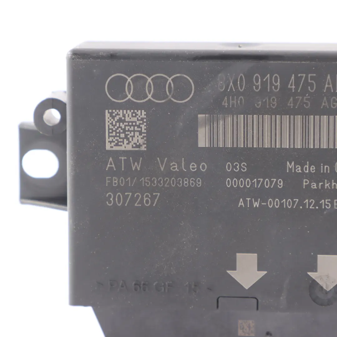 Audi Q3 8U Parking Assistant Control Unit Module - SKU 8X0919475AD - Part number 8X0919475AD