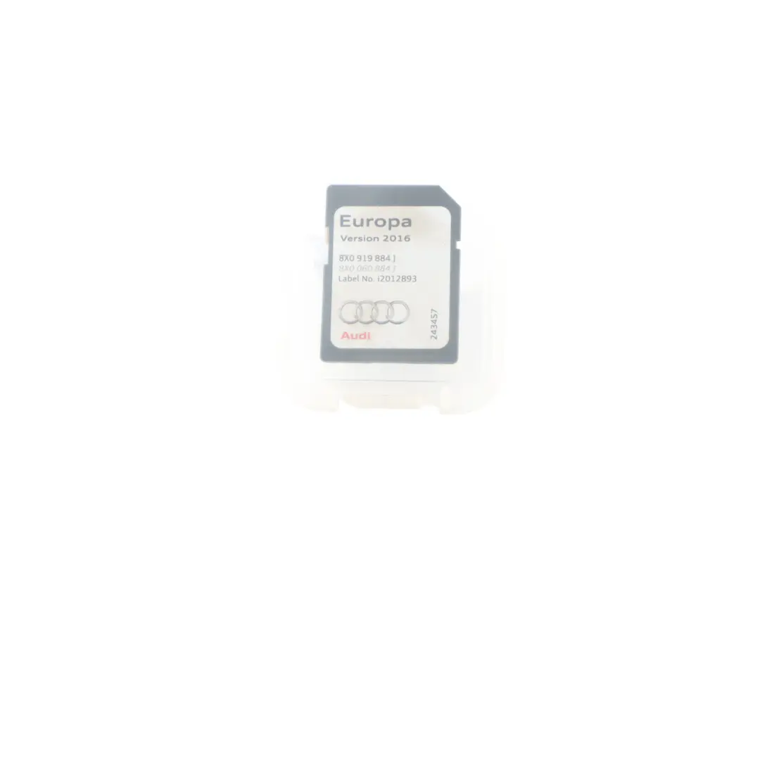 Audi Universal SD Card Map Pilot Navigation Europe 2016 - SKU 8X0919884J - Part number 8X0919884J
