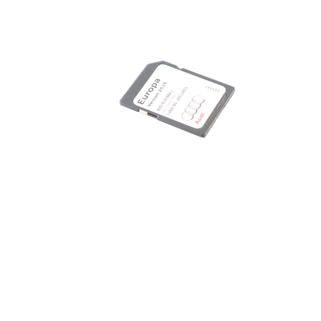 Audi Universal SD Card Map Pilot Navigation Europe 2016 - SKU 8X0919884J - Part number 8X0919884J