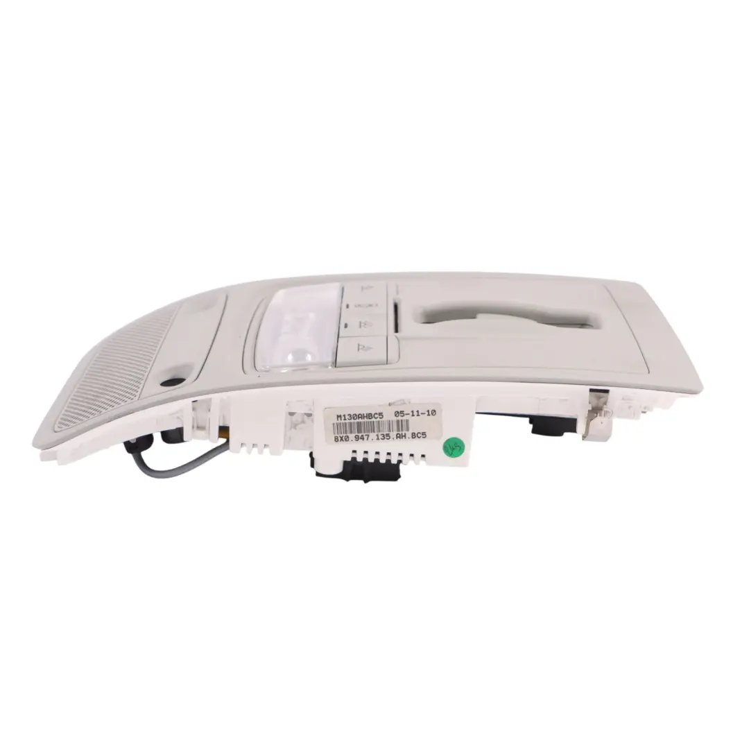 Audi A1 8X Interior Roof Reading Light Lamp Control Grey - SKU 8X0947135AH - Part number 8X0947135AH