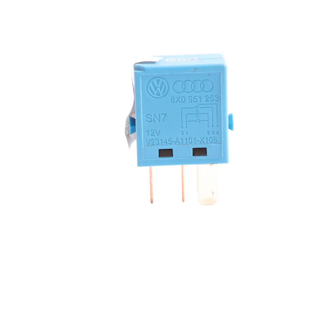 Unit Module 5 Pins 12V to Audi VW Volkswagen Seat Relay Blue with Part number 8X0951253 Audi VW Volkswagen Seat Relay Blue Unit Module 5 Pins 12V - SKU 8X0951253 - Part number 8X0951253