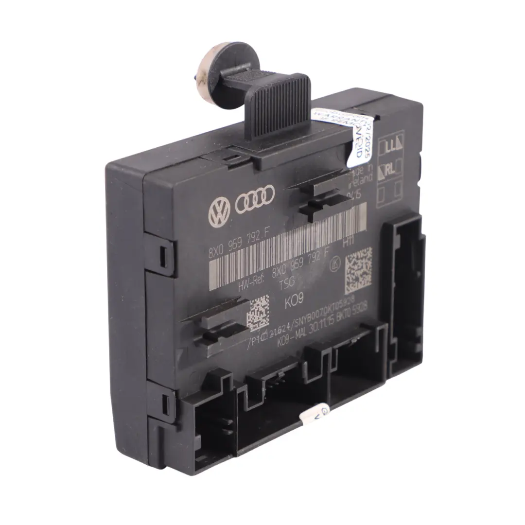Audi A1 8X Front Door Control Module Unit Passenger Side - SKU 8X0959792F - Part number 8X0959792F