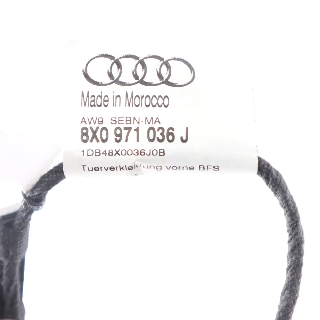 Audi A1 8X Door Card Wiring Harness Cable Loom Front Passenger Side - SKU 8X0971036J - Part number 8X0971036J