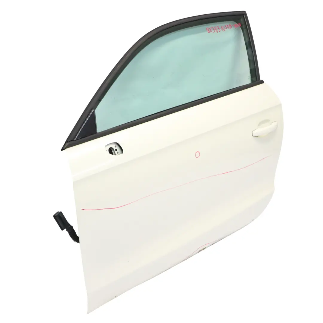 Audi A1 8X Porte Avant Gauche Blanc Amalfi White - Y9K - SKU 8X3831051B-AWH - Numéro de pièce 8X3831051B