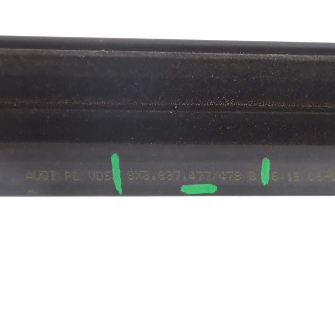 Audi A1 8X Finestra Weatherstrip Esterno Porta Anteriore Moulding - SKU 8X3837477B - Numero di parte 8X3837477B
