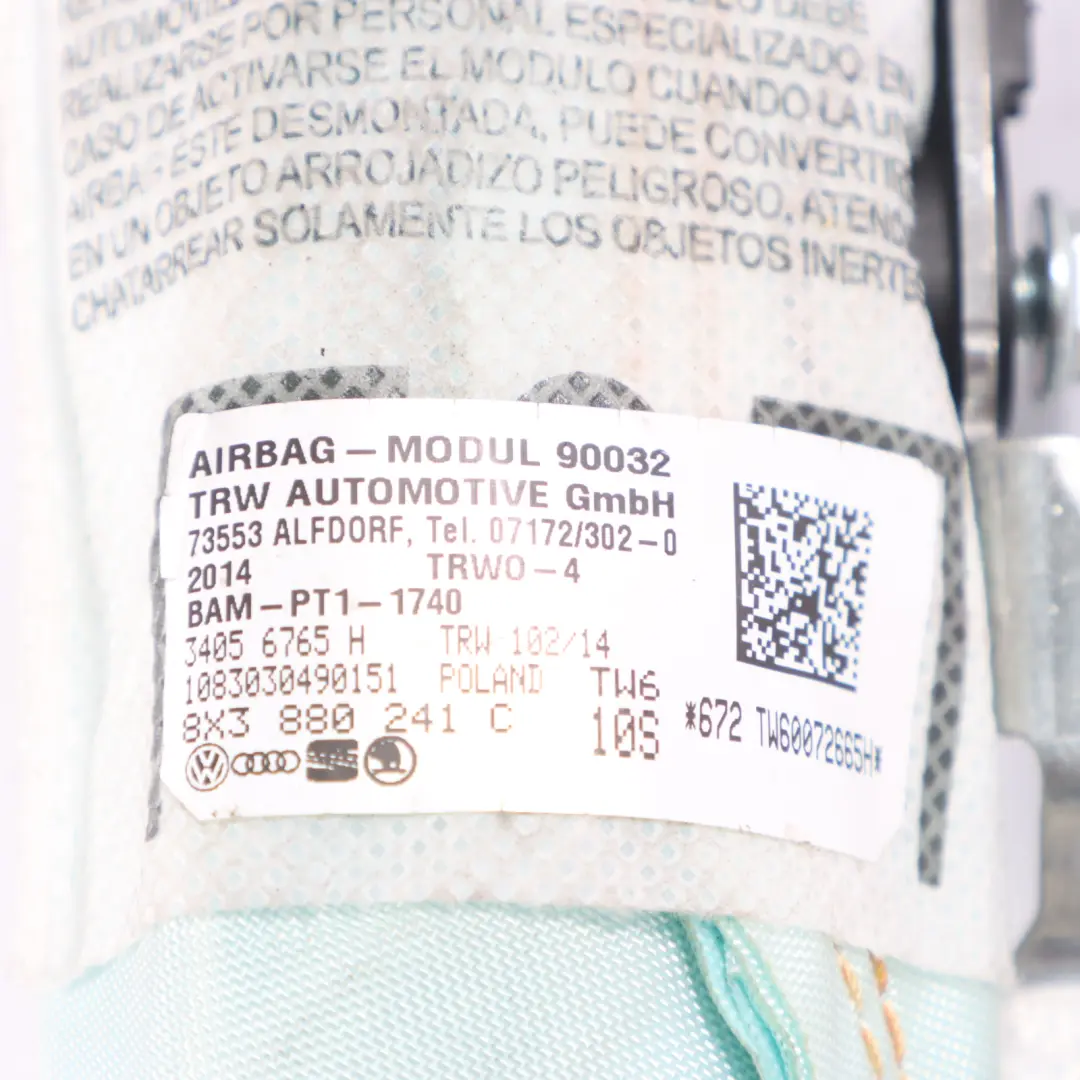 Poduszka Powietrzna Fotela Lewa do Audi A1 8X o numerze 8X3880241C Audi A1 8X Poduszka Powietrzna Fotela Lewa - SKU 8X3880241C - Numer Części 8X3880241C