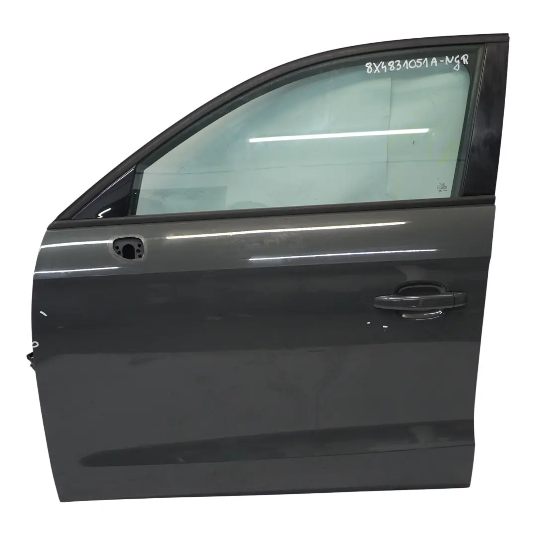 Audi A1 8X Door Front Left N/S Nano Grey Metallic - X7M - SKU 8X4831051A-NGR - Part number 8X4831051A
