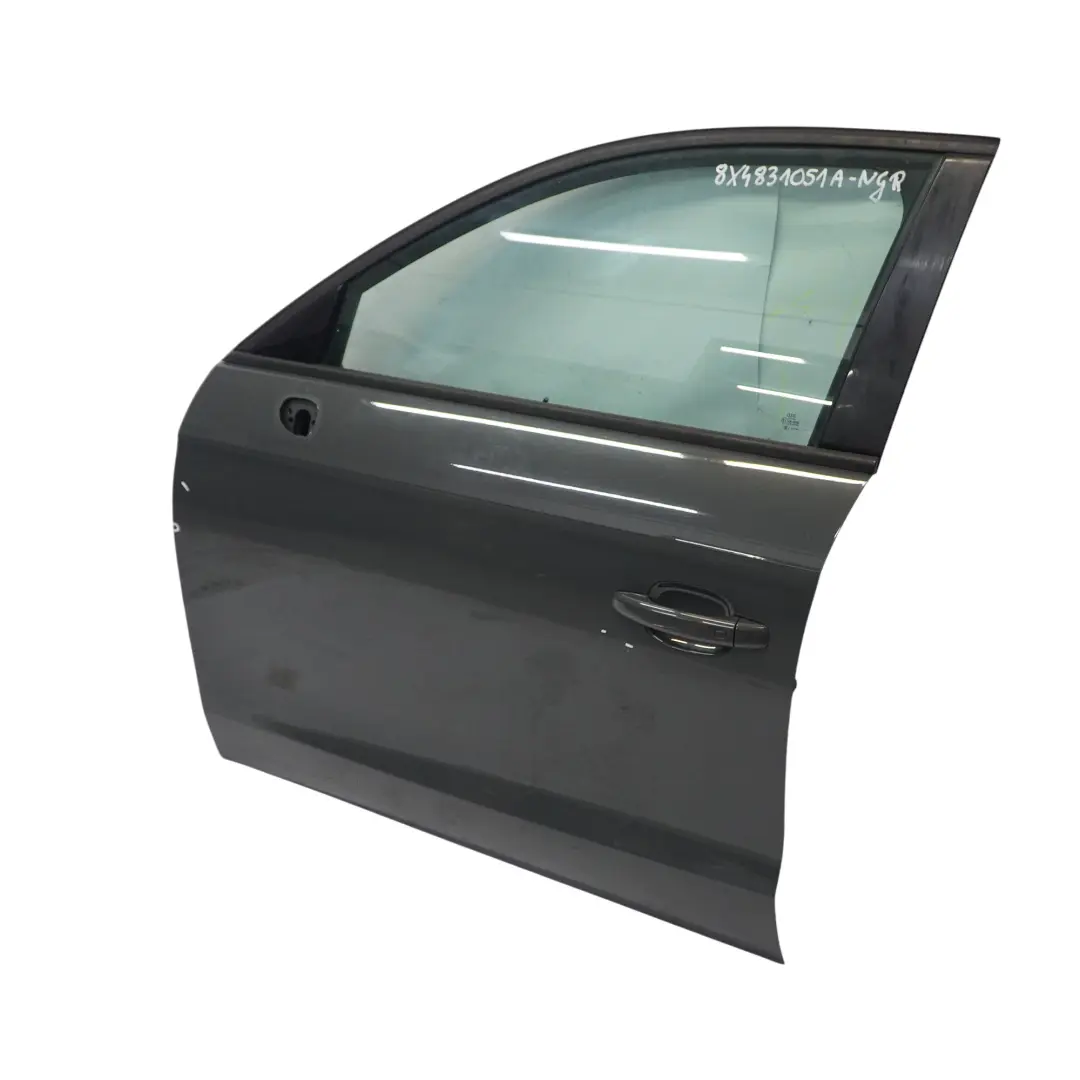 Audi A1 8X Door Front Left N/S Nano Grey Metallic - X7M - SKU 8X4831051A-NGR - Part number 8X4831051A