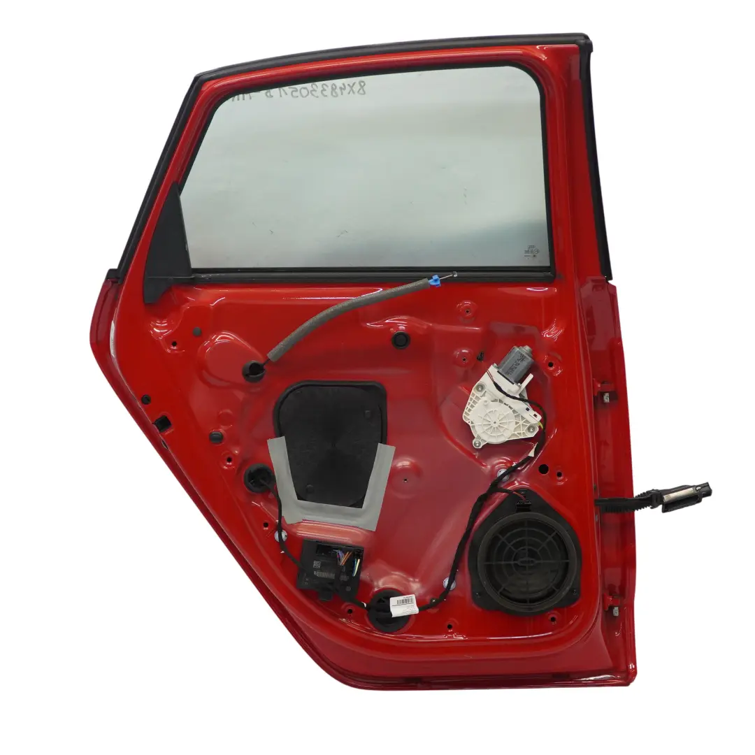 Audi A1 8X Puerta Trasera Izquierda Misano Red Rojo Perla - Z3M - SKU 8X4833051B-MRE - Número de pieza 8X4833051B