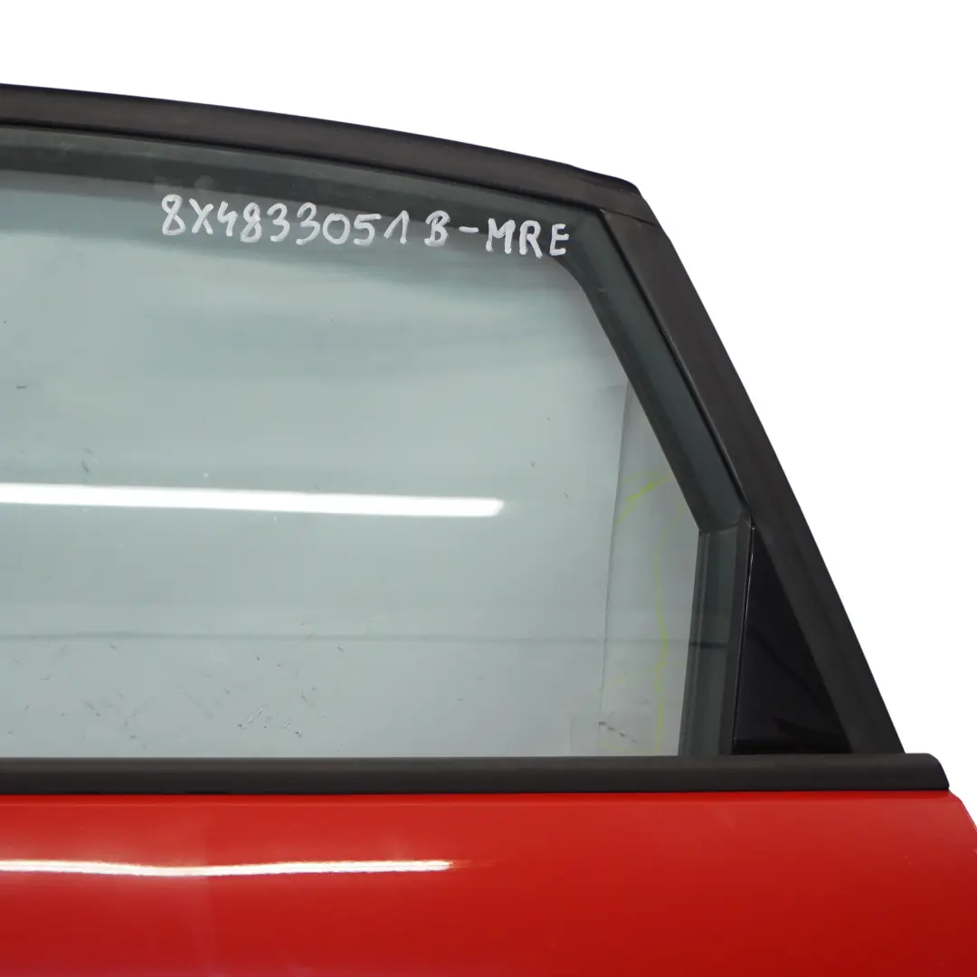 Puerta Trasera Izquierda Misano Red Rojo Perla - Z3M para Audi A1 8X con número de pieza 8X4833051B Audi A1 8X Puerta Trasera Izquierda Misano Red Rojo Perla - Z3M - SKU 8X4833051B-MRE - Número de pieza 8X4833051B