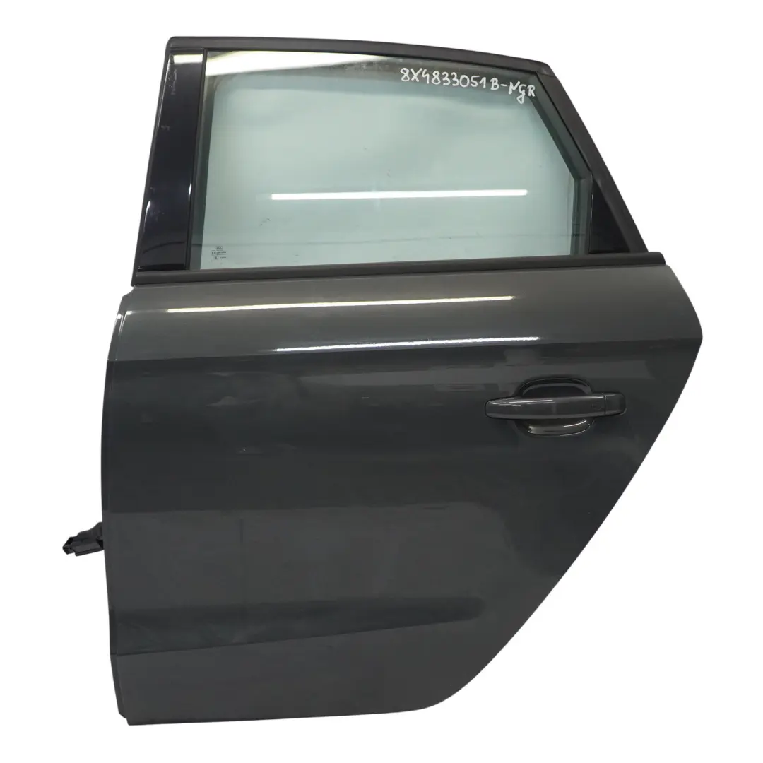 Audi A1 8X Rear Door Left N/S Nano Grey Metallic - X7M - SKU 8X4833051B-NGR - Part number 8X4833051B