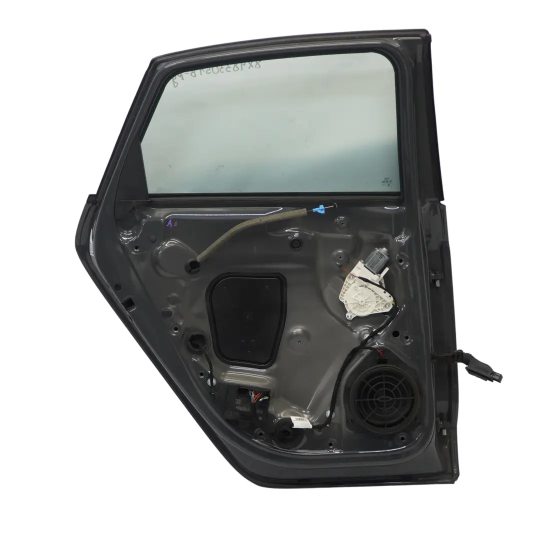 Audi A1 8X Rear Door Left N/S Nano Grey Metallic - X7M - SKU 8X4833051B-NGR - Part number 8X4833051B