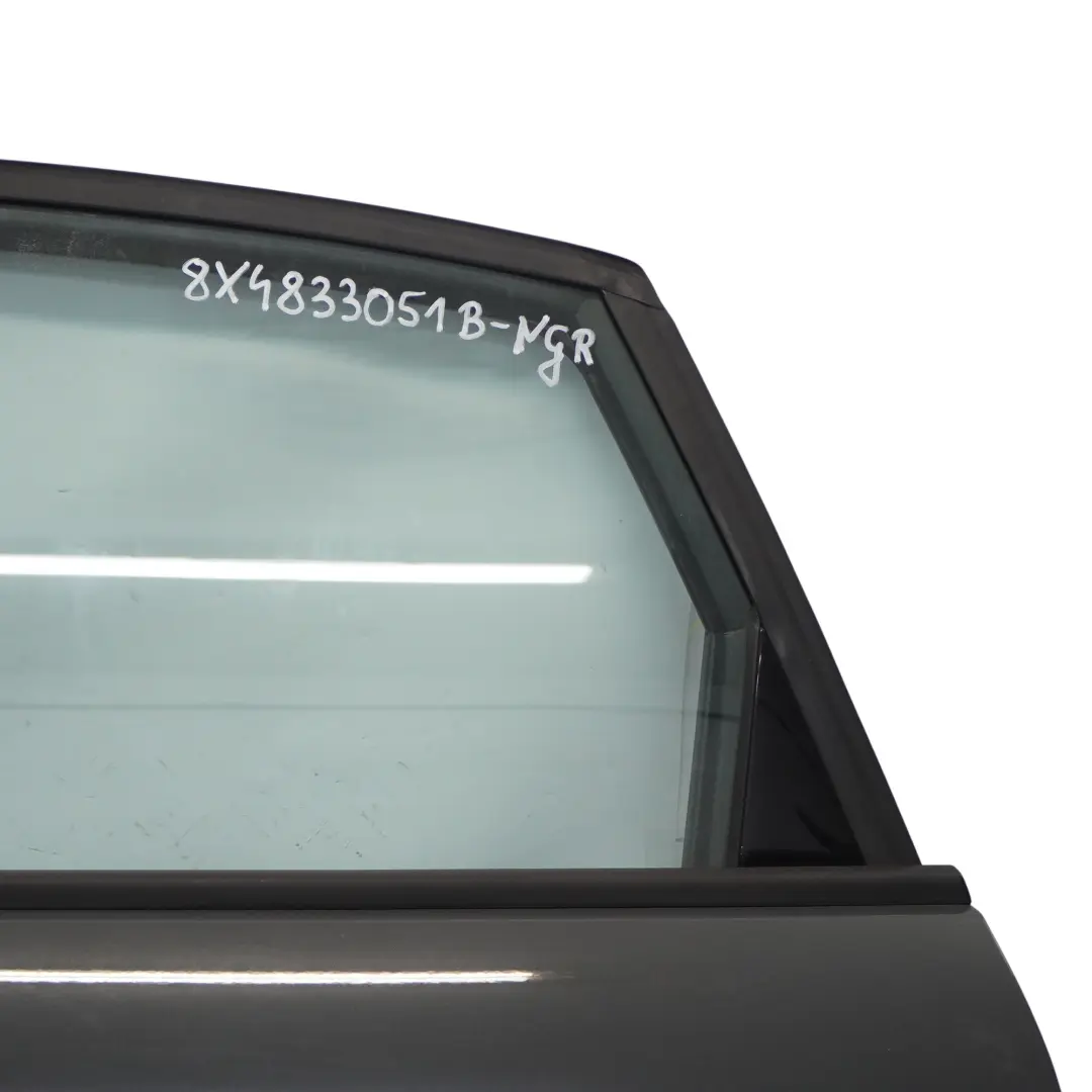 Audi A1 8X Rear Door Left N/S Nano Grey Metallic - X7M - SKU 8X4833051B-NGR - Part number 8X4833051B
