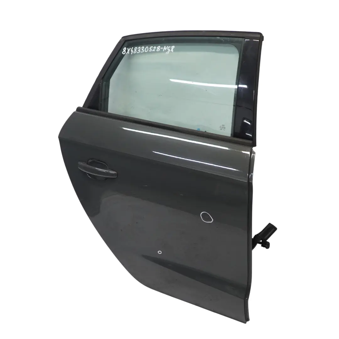 Door Rear Right O/S Nano Grey Metallic - X7M to Audi A1 8X with Part number 8X4833052B Audi A1 8X Door Rear Right O/S Nano Grey Metallic - X7M - SKU 8X4833052B-NGR - Part number 8X4833052B