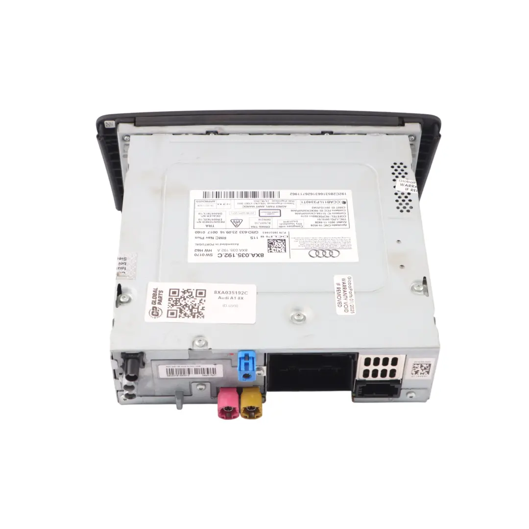 Audi A1 8X Mulitmedia MMI Player Audio Stereo Radio Head Unit - SKU 8XA035192C - Part number 8XA035192C