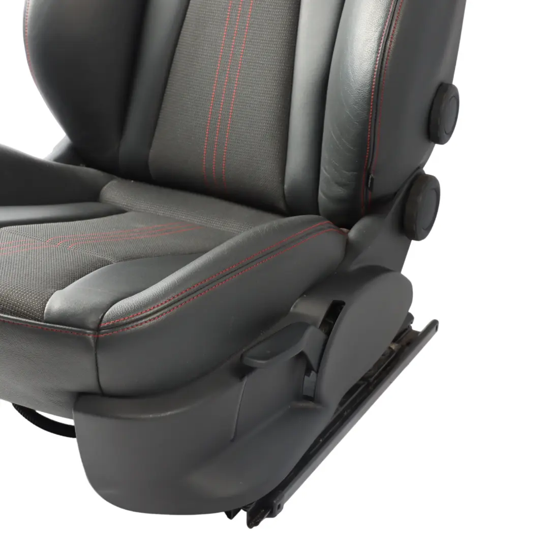 Audi S1 8X Asiento Deportivo Delantero Izquierdo Semi Cuero Negro Rojo - SKU 8XG881805 - Número de pieza 8XG881805