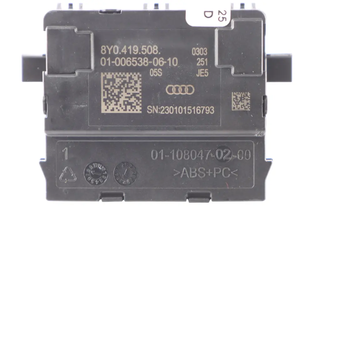 8Y Steering Wheel Module Control Unit to Audi S3 with Part number 8Y0419508 Audi S3 8Y Steering Wheel Module Control Unit - SKU 8Y0419508 - Part number 8Y0419508