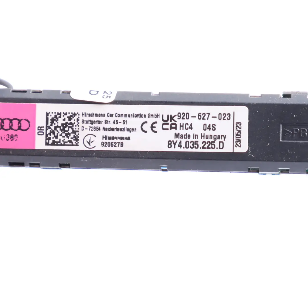 8Y Unidad amplificadora antena superior derecha conductor para Audi S3 con número de pieza 8Y4035225D Audi S3 8Y Unidad amplificadora antena superior derecha conductor - SKU 8Y4035225D - Número de pieza 8Y4035225D