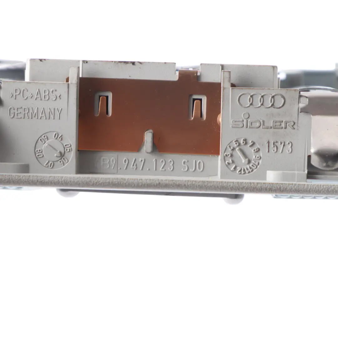 Interior Roof Light Rear Reading Lamp Switch Unit Grey to Audi A4 B7 with Part number 8Z0947123 Audi A4 B7 Interior Roof Light Rear Reading Lamp Switch Unit Grey - SKU 8Z0947123 - Part number 8Z0947123