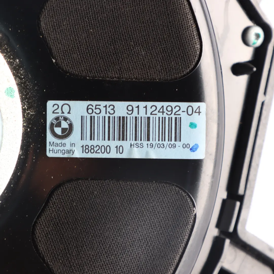 BMW X6 E71 Hi-Fi Centrale Altoparlante Bassi Woofer Altoparlante Audio - SKU 9112492 - Numero di parte 9112492