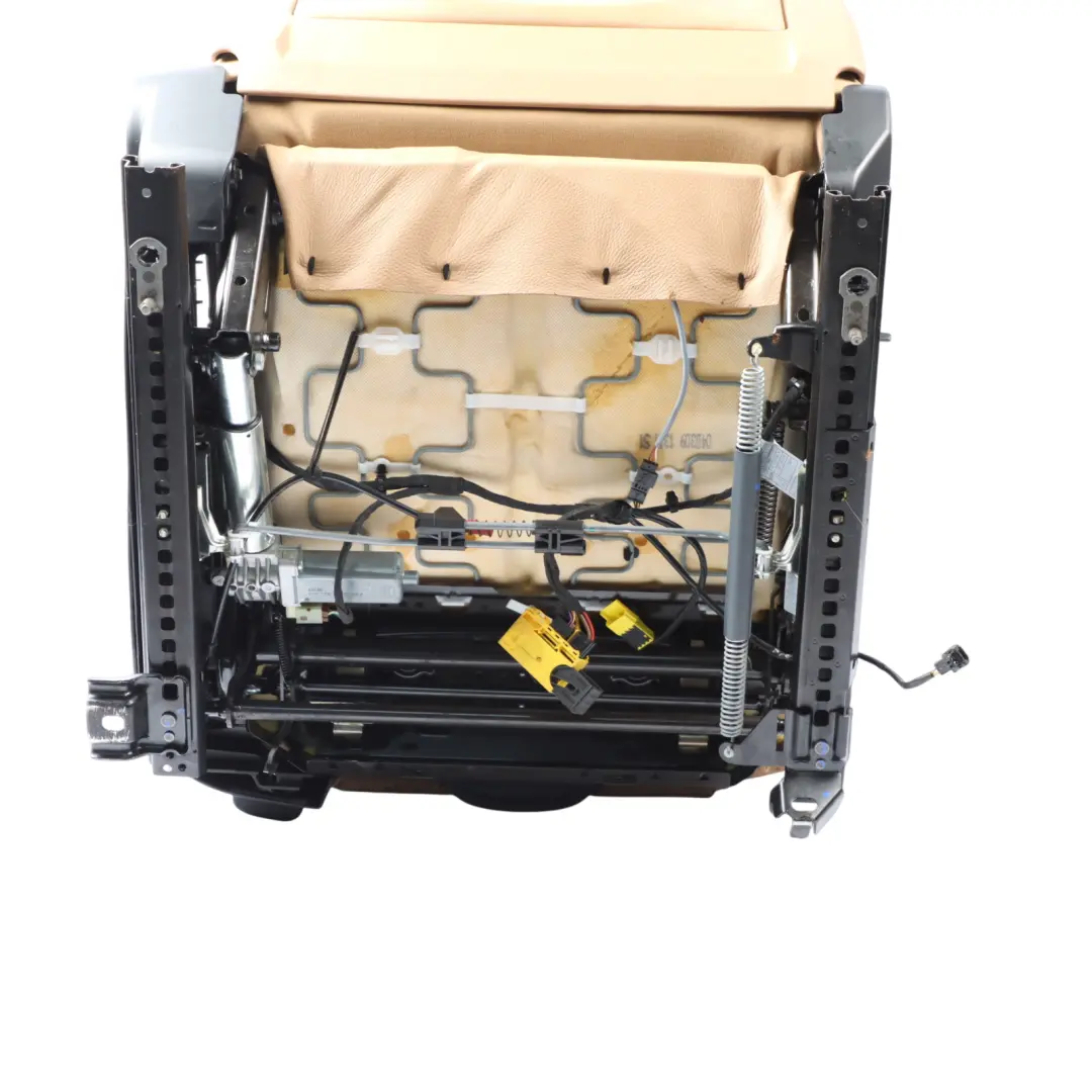 Front Left N/S Interior Leather Dakota Natural Brown to BMW E60 E61 Sport Seat with Part number 9126327 BMW E60 E61 Sport Seat Front Left N/S Interior Leather Dakota Natural Brown - SKU 9126327-2 - Part number 9126327