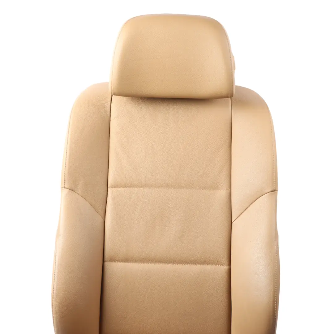Front Left N/S Interior Leather Dakota Natural Brown to BMW E60 E61 Sport Seat with Part number 9126327 BMW E60 E61 Sport Seat Front Left N/S Interior Leather Dakota Natural Brown - SKU 9126327-2 - Part number 9126327