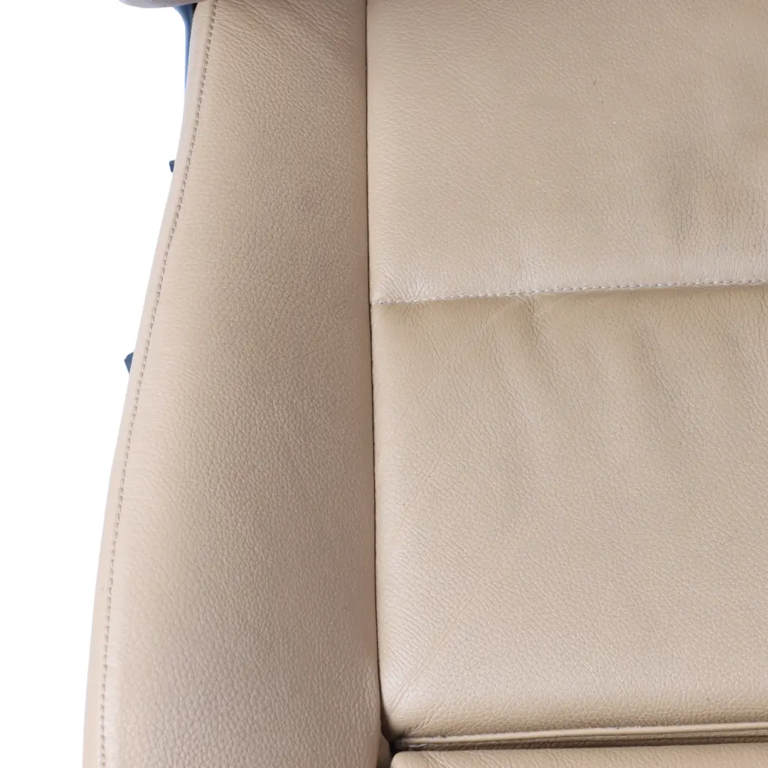 BMW E60 E61 Front Sport Seat Interior Leather Dakota Natural Brown Left N/S - SKU 9126327-2 - Part number 9126327