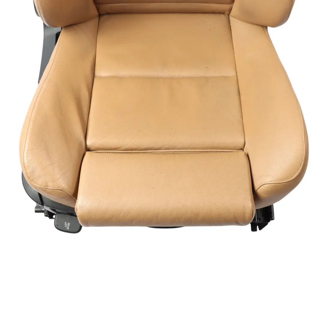 Front Right O/S Interior Leather Dakota Natural Brown to BMW E60 E61 Sport Seat with Part number 9126327 BMW E60 E61 Sport Seat Front Right O/S Interior Leather Dakota Natural Brown - SKU 9126327-3 - Part number 9126327