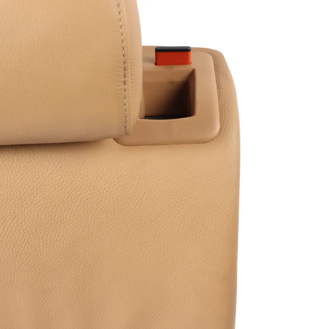 BMW E61 Touring Rear Left N/S Seat Back Cover Backrest Natural Brown Leather - SKU 9126503 - Part number 9126503