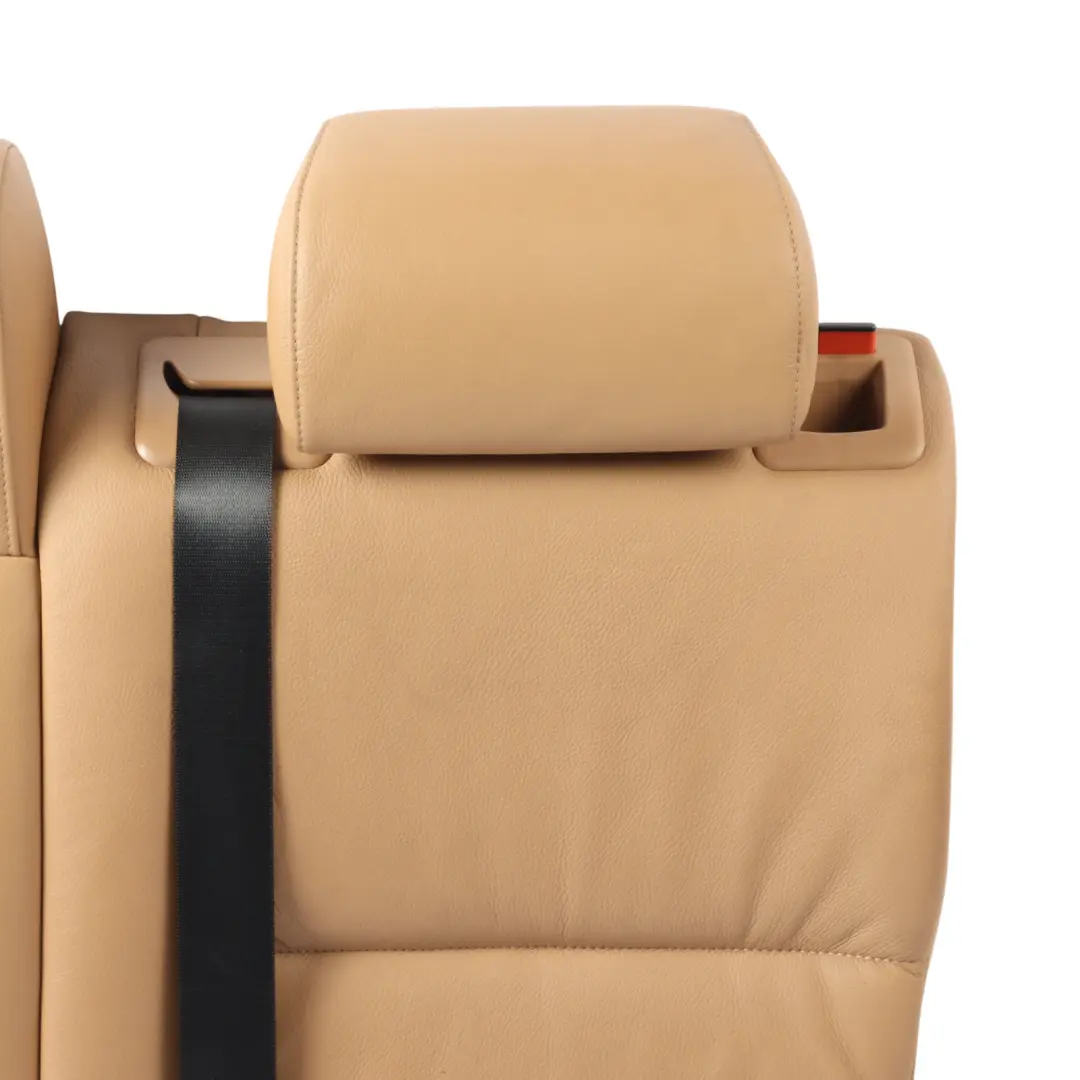 BMW E61 Touring Rear Left N/S Seat Back Cover Backrest Natural Brown Leather - SKU 9126503 - Part number 9126503