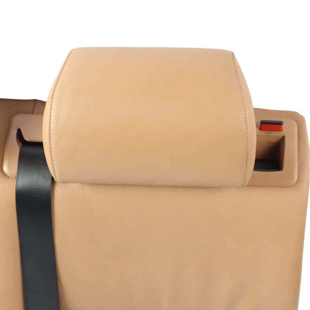 BMW E61 Touring Rear Left N/S Seat Back Cover Backrest Natural Brown Leather - SKU 9126503 - Part number 9126503