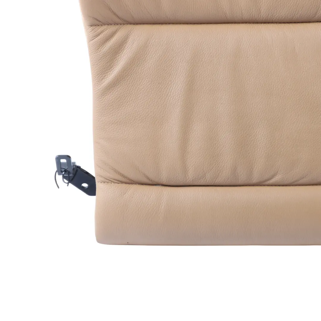 BMW E61 Touring Backrest Rear Right O/S Seat Back Cover Natural Brown Leather - SKU 9126504 - Part number 9126504
