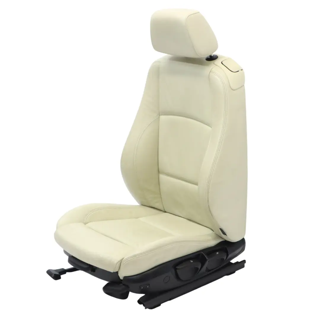 Heated Front Left N/S Lemon Leather Seat to BMW E88 Convertible Cabrio M Sport with Part number 9145617 BMW E88 Convertible Cabrio M Sport Heated Front Left N/S Lemon Leather Seat - SKU 9145617-2 - Part number 9145617