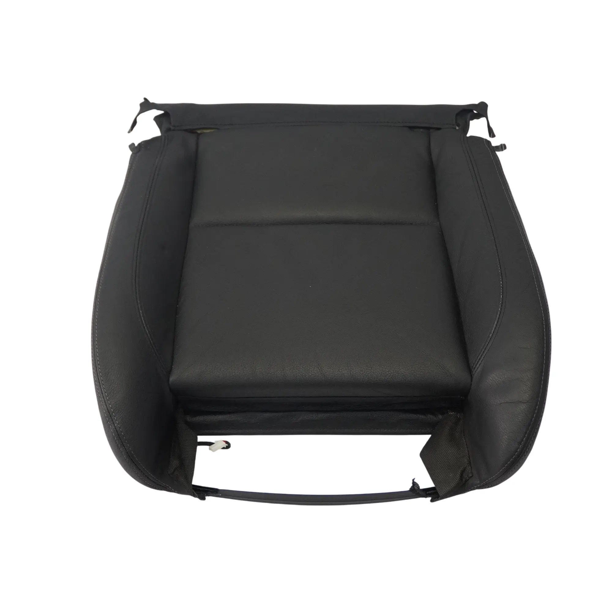 BMW E90 E91 Coprisedile Sportivo Anteriore Sinistro Destro Riscaldato Pelle Nera