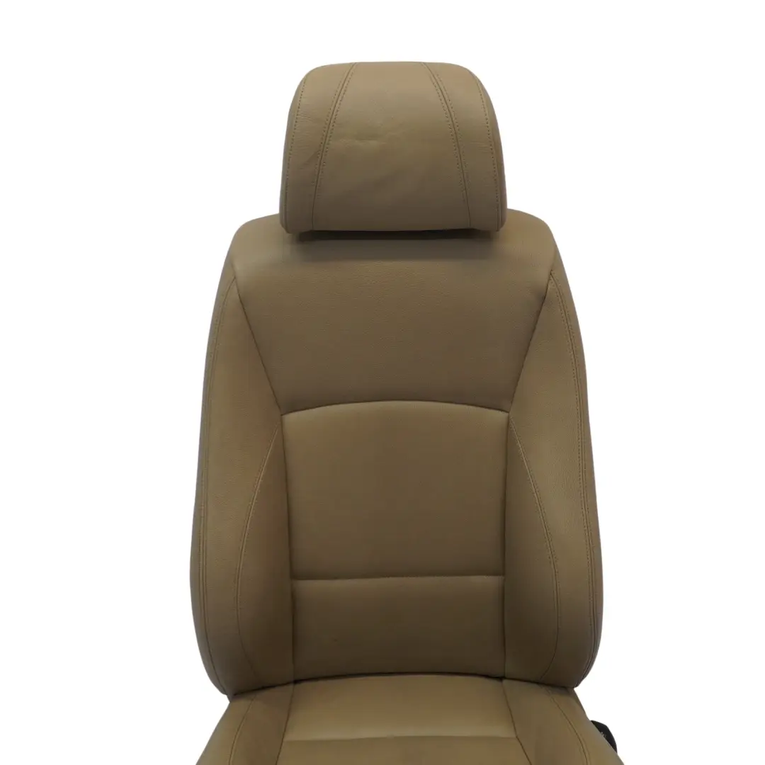  Front Seat BMW E90 E91 Sport Left N/S Heated Interior Leather Dakota Beige - SKU 9156457-2 - Part number 9156457