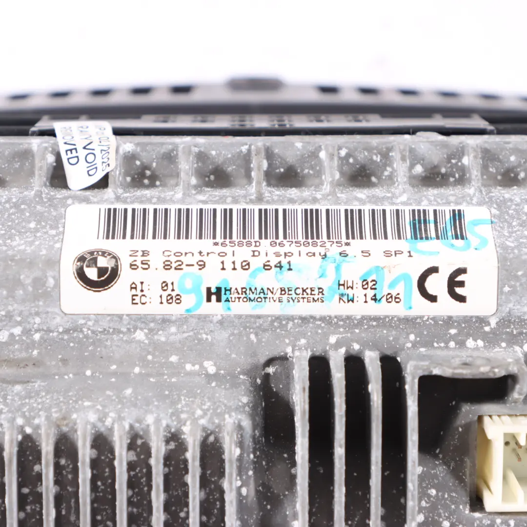  Bildschirm BMW E65 E66 Armaturenbrett Informationen Navigationsmonitor 8,8" - SKU 9165211 - Teilenummer 9165211